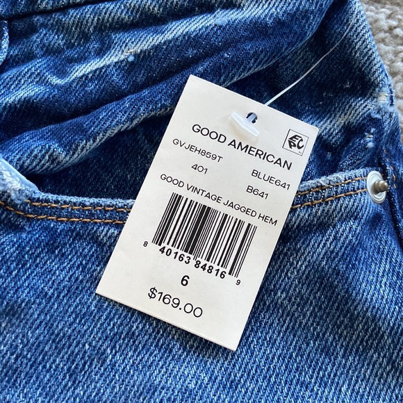 Good American good vintage jagged hem jeans - Picture 7 of 10